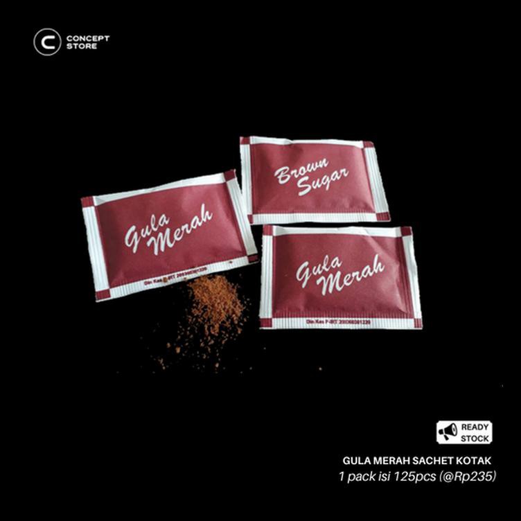 

Gula Merah / Brown Sugar Kemasan Sachet 125Pcs Termurah / Gula Semut Terbaik