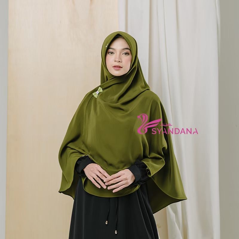 Hijab Syandana Gosya (L) Warna Baru Dan Lama Khimar Bergo Kerudung Jilbab Instan-ARMY