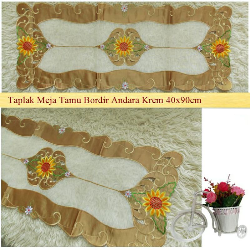 TAPLAK MEJA TAMU BORDIR