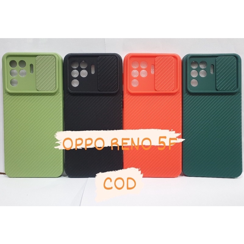 CASE RENO 5F -SOFCASE SLIDE OPPO RENO 5F PELINDUNG KAMERA CASE-BENUA DUNIA