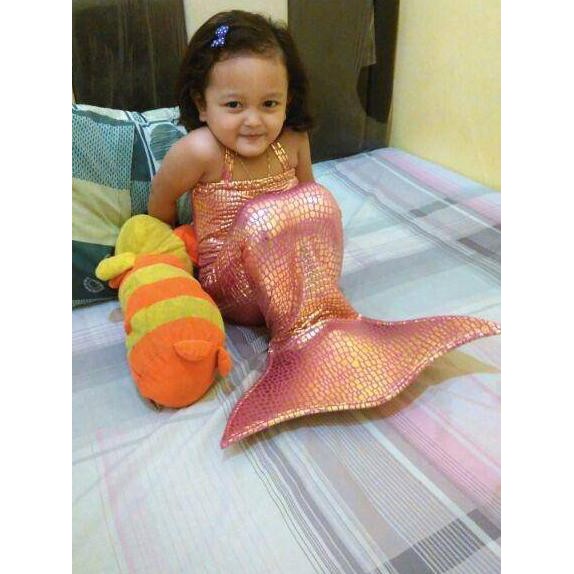 DSL184 Baju  renang  dress mermaid putri duyung mainan anak  