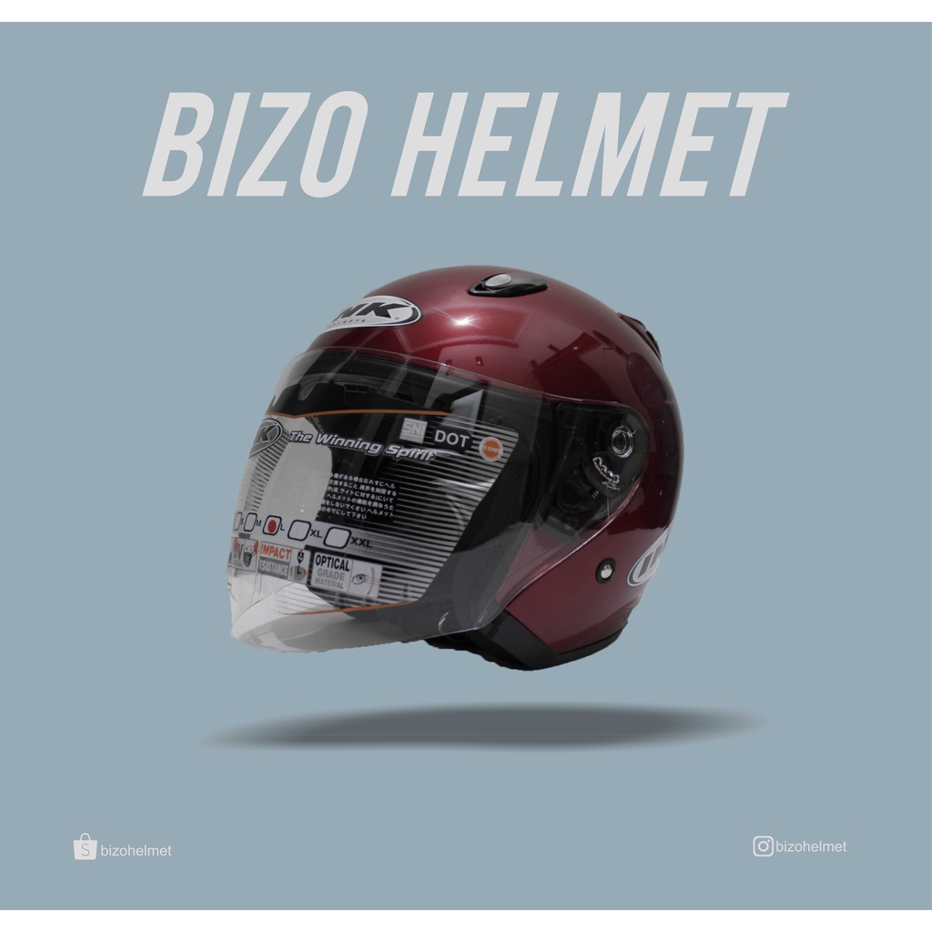 Helm INK original centro-MAROON MET