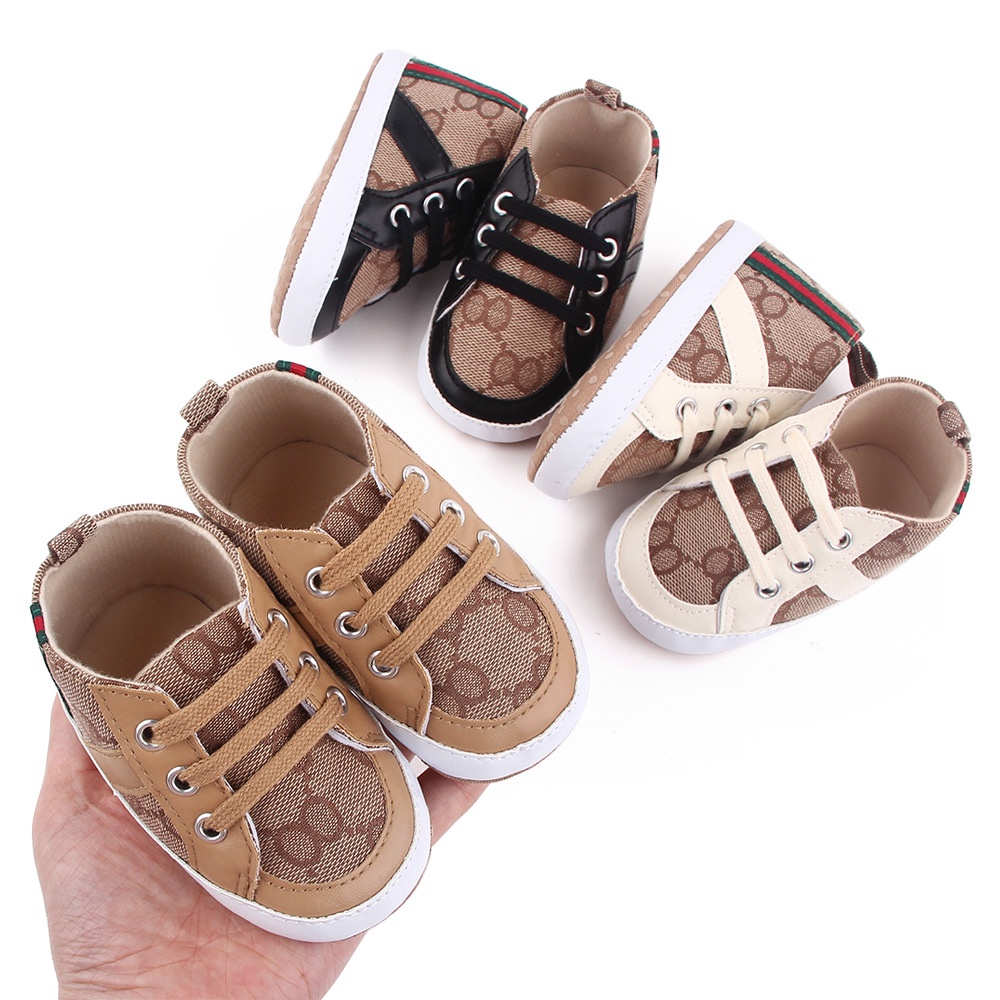 HappyOliver MOEIZ SHOELACES Sepatu Anak Laki Sepatu Bayi Prewalker Shoes 0-18 bulan Import