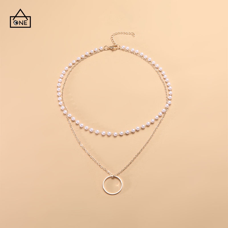 COD❤️Kalung Mutiara Imitasi Alami Temperamen Feminin Fashion Minoritas Desain Rasa