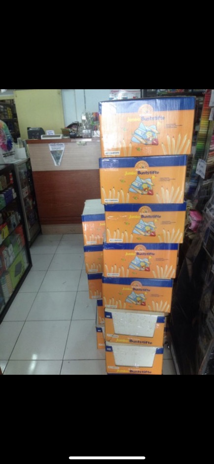 Pensil warna fantasia jumbo 12 warna sisa export kemasan dus-3