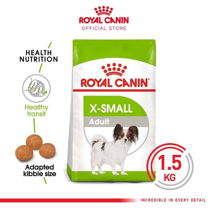 ROYAL CANIN X-SMALL ADULT 1,5KG / DOG FOOD / MAKANAN ANJING DEWASA