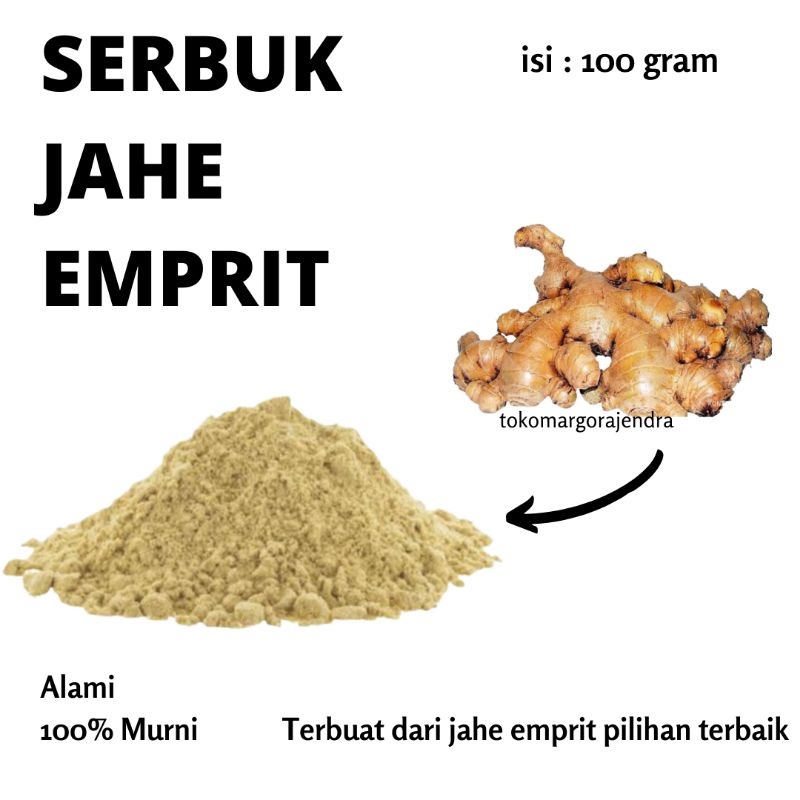 

Bubuk Jahe Emprit 100gram Serbuk Powder Ginger Murni