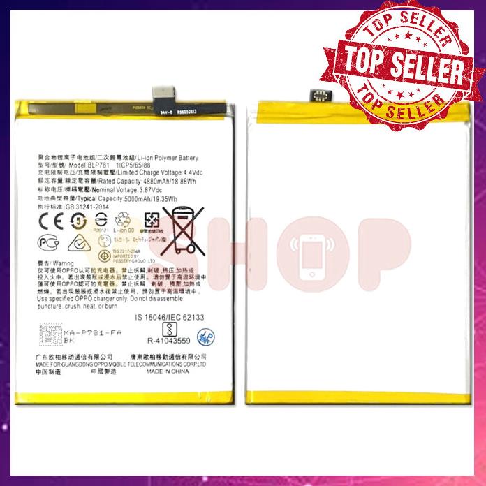 Part Hp Baterai Oppo A52 A92 Blp781 Baterai