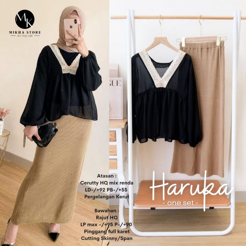 HARUKA ONE SET/SETELAN YANG ELEGAN