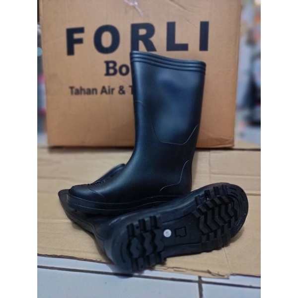 SEPATU BOOT FORLI HITAM PILIH NOMOR PILIH MODEL TINGGI DAN PENDEK