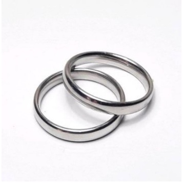 TERBARU CINCIN EPOXY/CINCIN TITANIUM MINI SILVER POLOS WANITA,PRIA,ANAK,COPLE