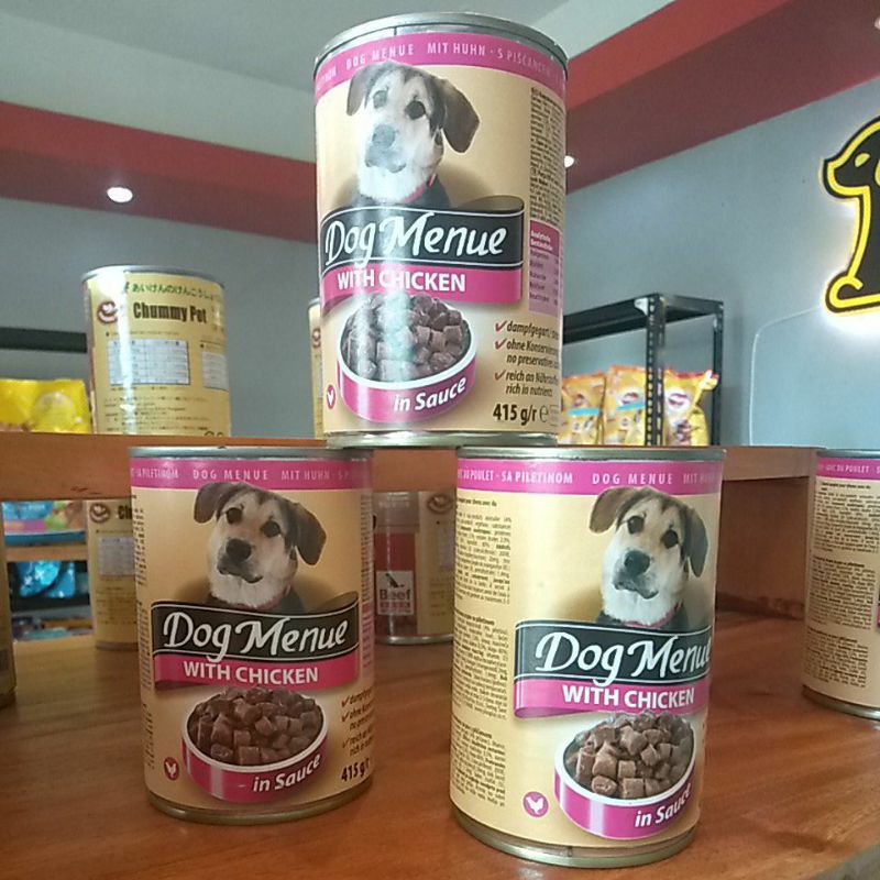 DOG MENUE WITH CHICKEN 415 GR