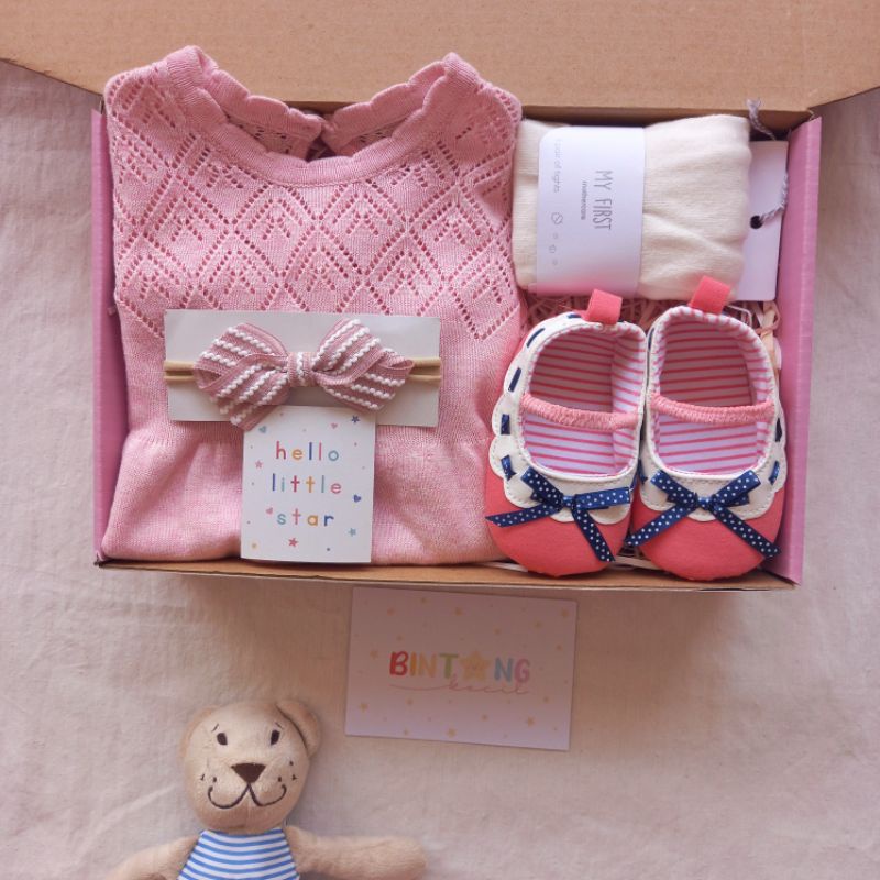 NEW |MOTHERCARE GIRL |HAMPERS MOTHERCARE| HAMPERS BABY |BABY HAMPERS |HAMPERS BAYI| KADO LAHIRAN| BABY GIFT-Dress knit pink 6-9m