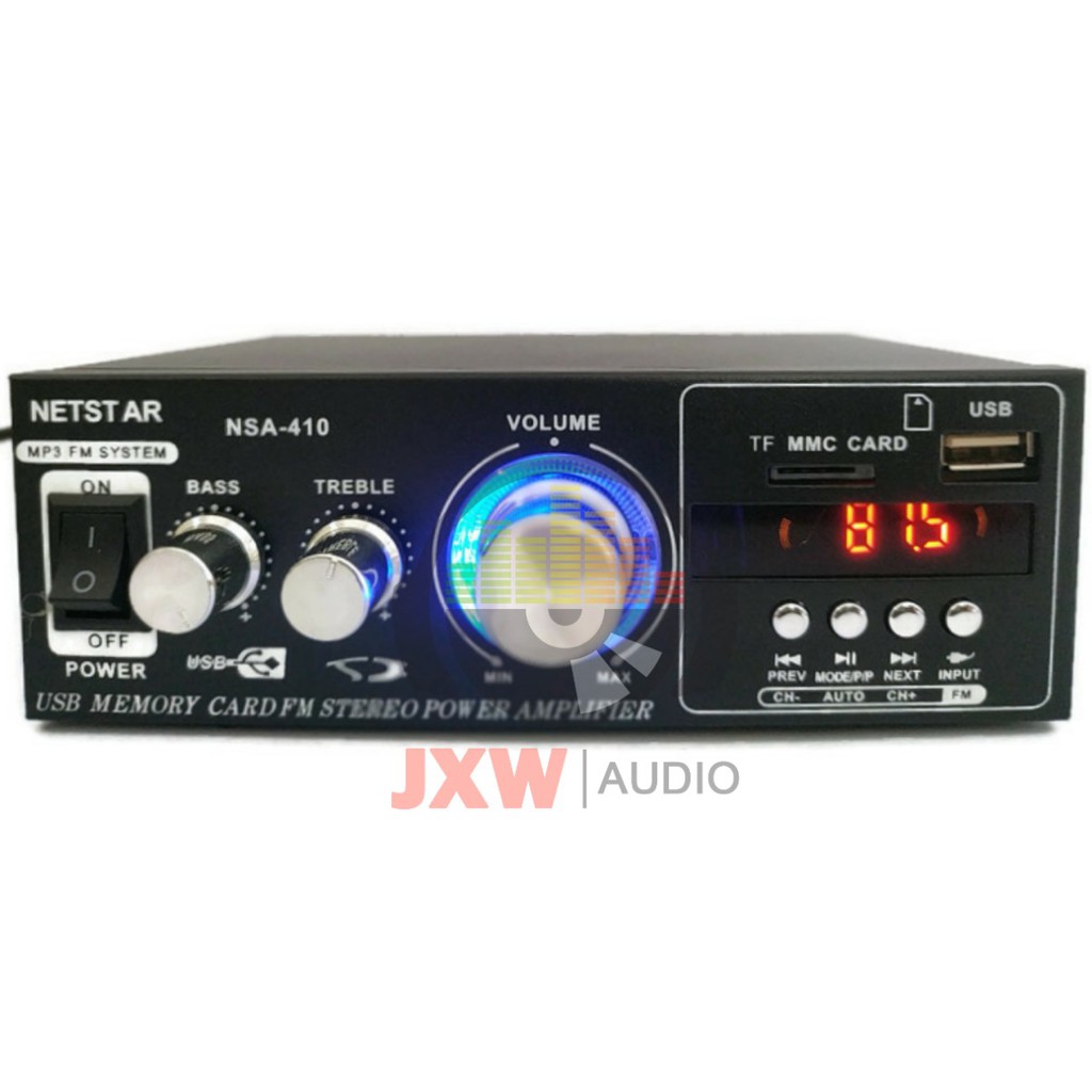 AMPLIFIER KARAOKE NETSTAR NSA 410 BT /  AMPLI NETSTAR NSA410 BLUETOOTH USB MP3 PLAYER BLUETOOTH