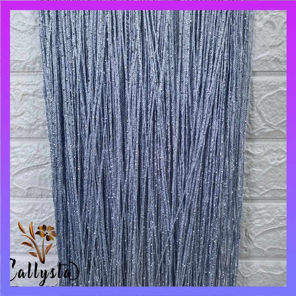 TIRAI BENANG GLITER 3X3 /TIRAI DEKOR/TIRAI GORDEN/ TIRAI HIAS/TIRAI PINTU