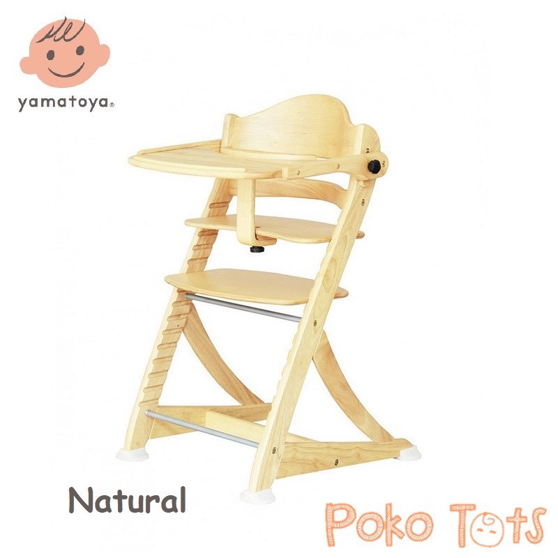 Yamatoya Sukusuku Plus Table Kursi Makan Anak Kayu Baby High Chair