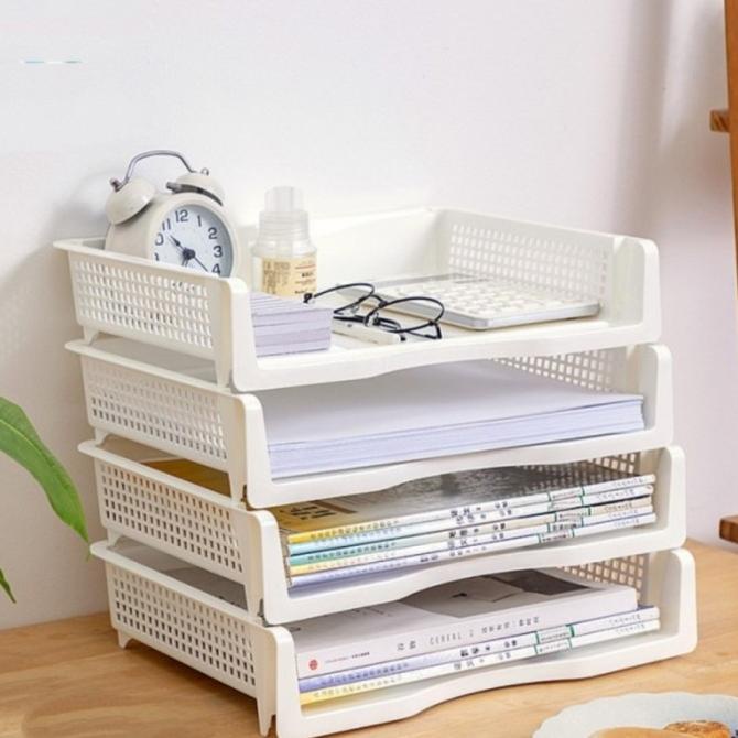 

rak susun meja serbaguna portable rak dokumen rak kertas organizer