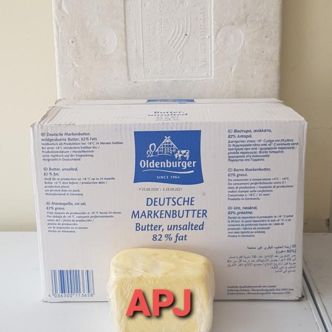 Jual Butter Unsalted Germany Olden Burger Repack 1 Kg Shopee Indonesia