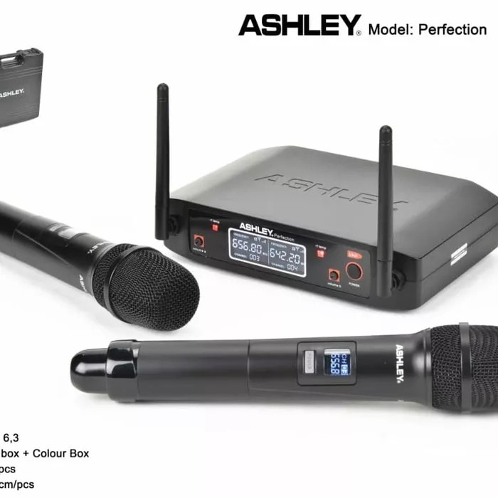 Mic Wireless Ashley Perfection / Pro voice / UK90 New / ULX9 / URD11 /  CK 121 Original Dual Microphone Handle Wireles