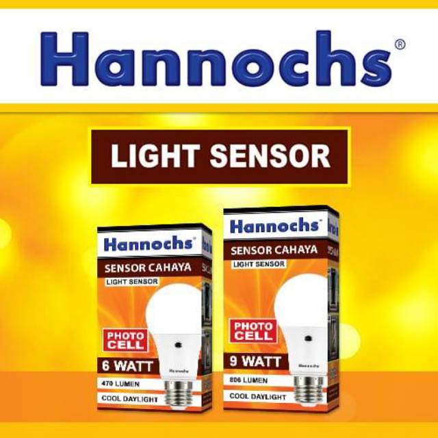 Hannochs Light Sensor Cahaya 6 Watt