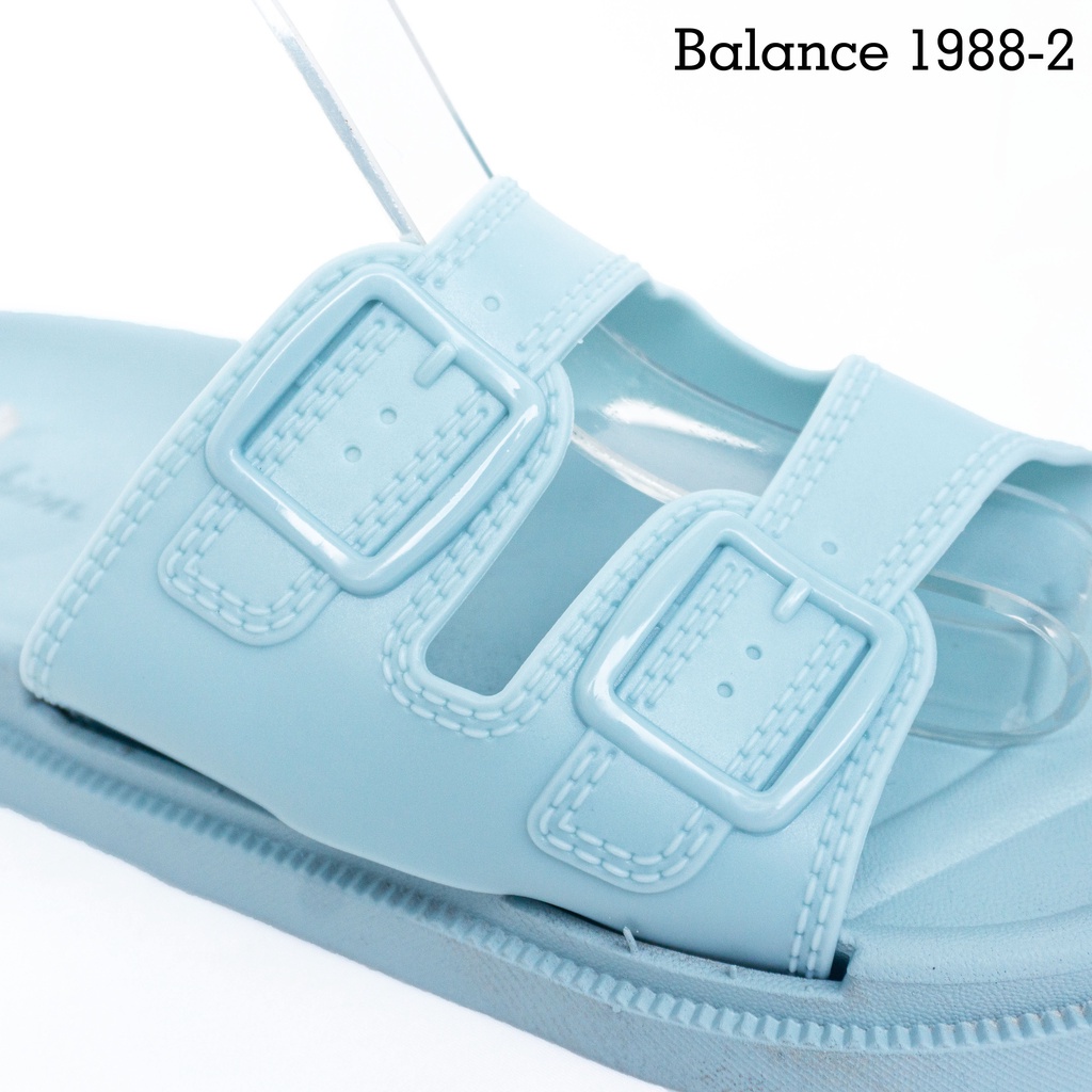 Sandal Wanita Balance 1988 2 Sendal Jelly Tebal 3 Cm Ban2 Warna Tebal Original Wedges Empuk Lentur BLC 1988