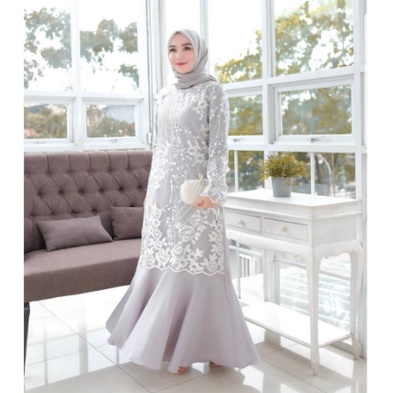 Baju Gamis Muslim Terbaru 2021 Model Baju Pesta Wanita kekinian Bahan Chiffon Kekinian gaun remaja