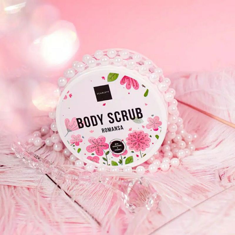 Scarlett Body Scrub Romansa Pomegrante