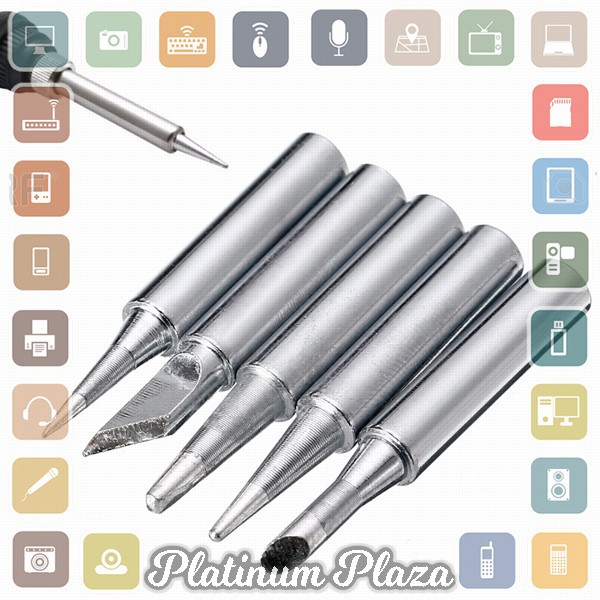 Mayitr Kepala Solder Iron Tips 900M-T 5 PCS - BI5044 - Silver`28IE5B-