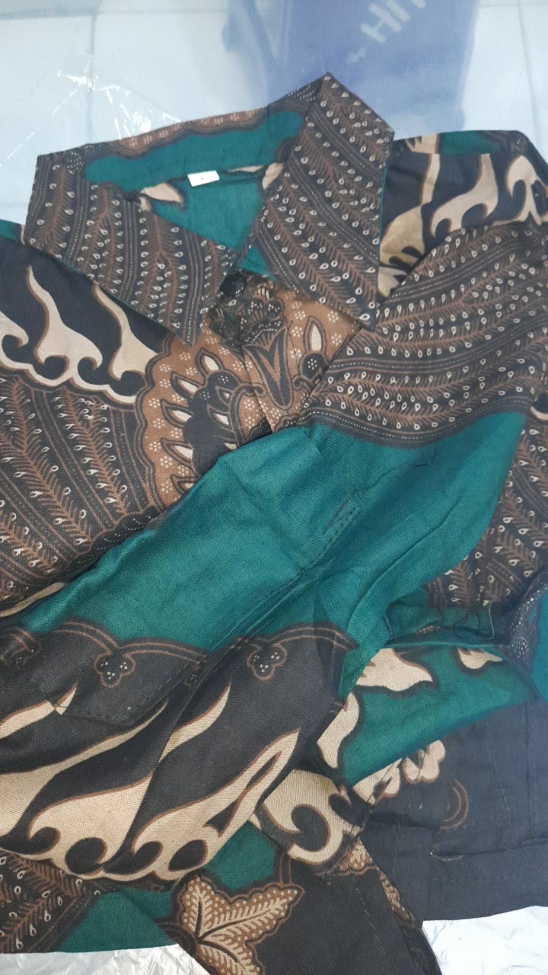 Batik Pria Lengan Panjang Guz Azmi Saku Paspol Hrb026 Motif Keraton Kode 002 Size M L Xl Xxl Reguler