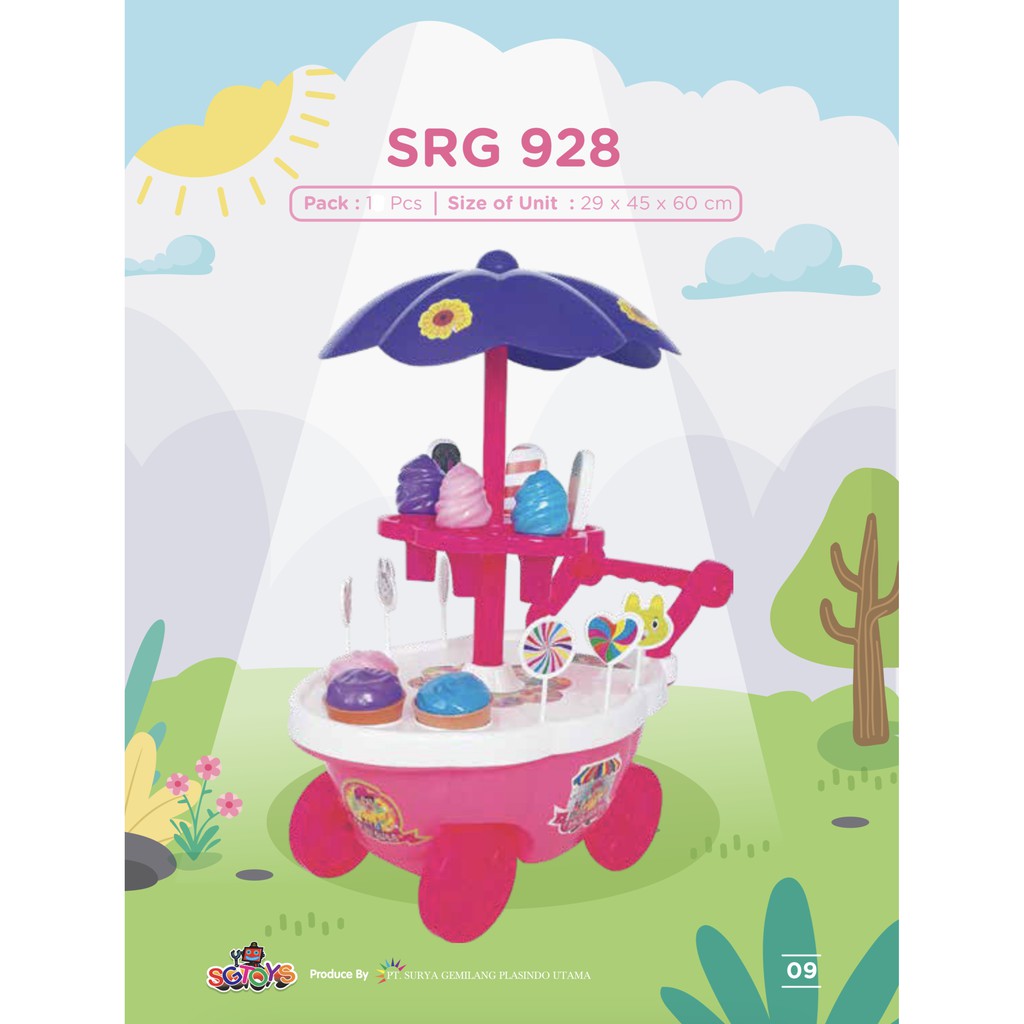 SG TOYS SRG 928 Mainan  Anak Gerobak es  krim  SI RAJA GULA 