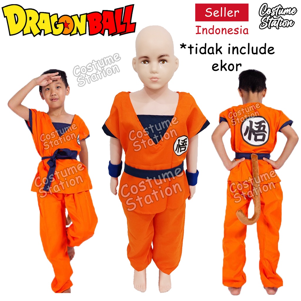 Kostum Dragon Ball Goku / Costume Son Goku anak laki