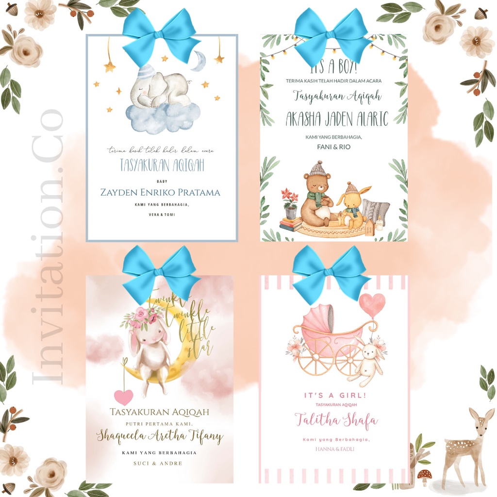 

Hang tag aqiqah murah / hang tag souvenir