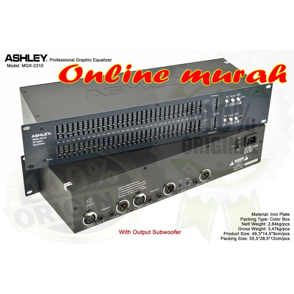 equaliser ashley mqx 2310 mqx2310 original