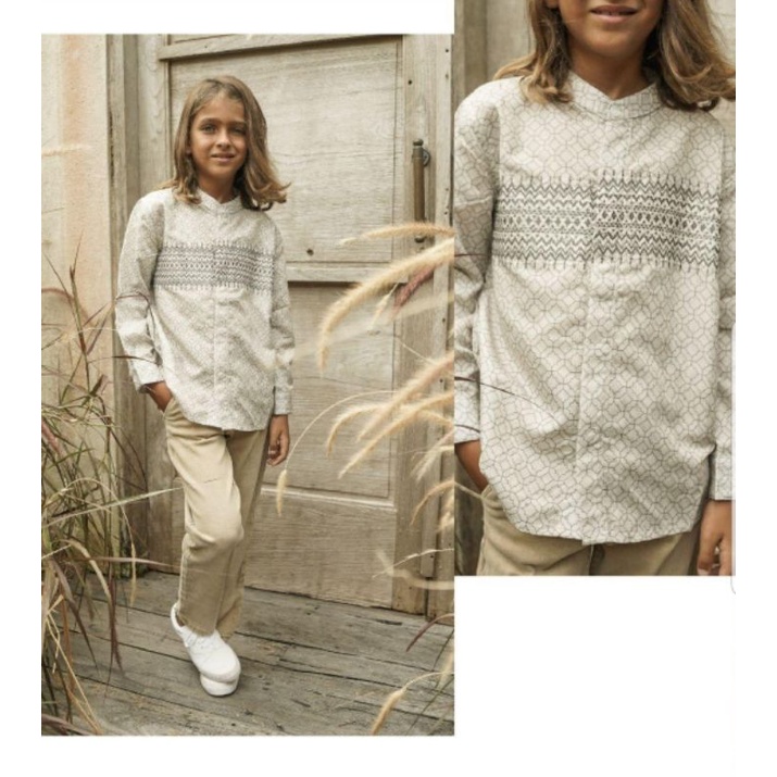 REXI SHIRT BEIGE || ALEZA LABEL KOKO ANAK