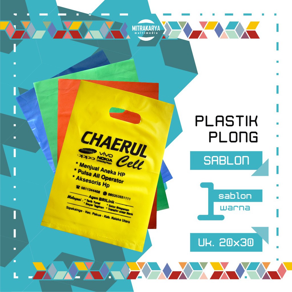 

Plastik Sablon Plong LSM 20x30 cm