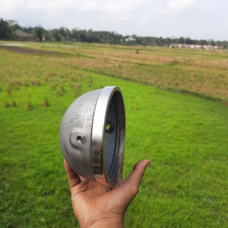 BATOK L2G AUTOPAL DAYMAKER DEPO JUTE 5,75 INCH TOTOK LAMPU L2G MENTAH KROM PRES TEBAL HEADLAMP UNIVE