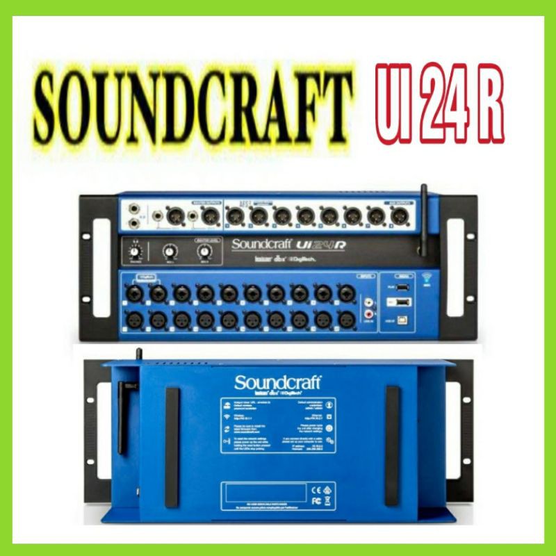 Soundcraft UI24R 24 Channel Digital Mixer - Usb - Multi Track Original