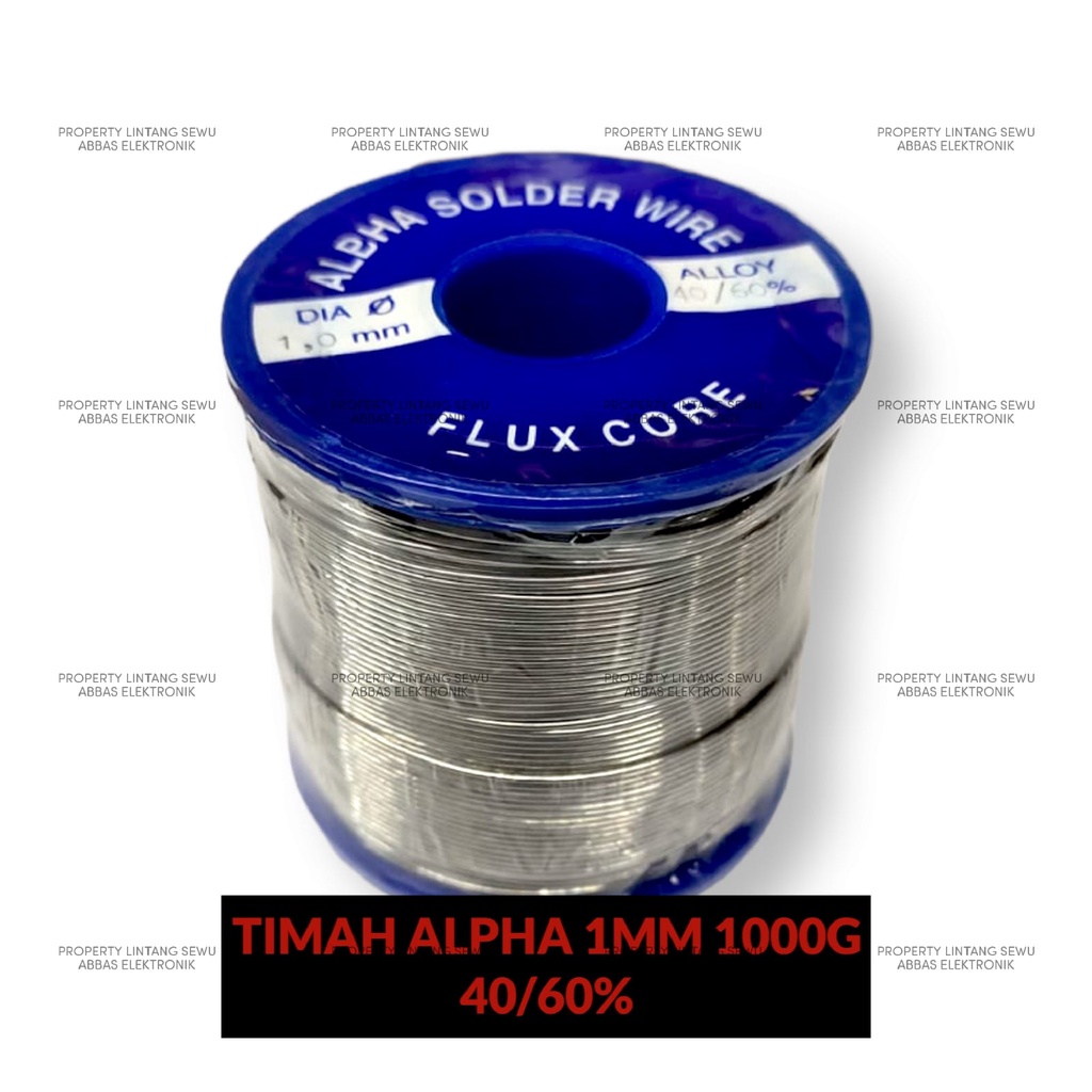 Timah solder 1.2mm ACE 1mm ALPHA berat 1000gr merk ACE ALPHA