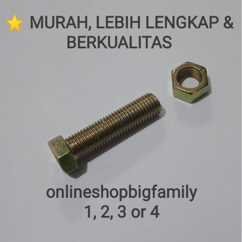 BMK M10X40 (DRAT 12, PANJANG 4 CM)