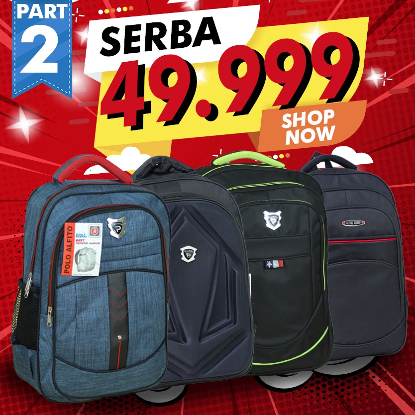 PROMO SERBA 49.999 Tas Ransel Laptop Sekolah Kuliah Kerja Tebal Backpack Keren Cowok