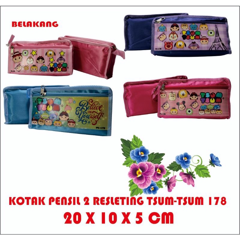 

KOTAK Pensil sleting / TEMPAT Pensil 178 Gambar Tsum-Tsum