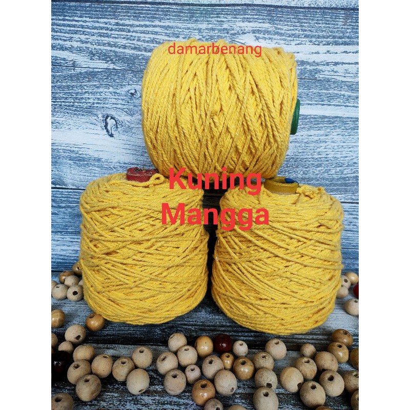 Tali katun kuning mangga size 4mm(1kg)