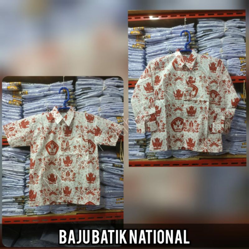 Baju Batik Seragam SD Nasional