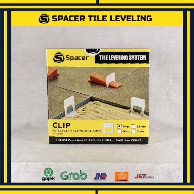 Clip Tile Leveling Sistem nat  keramik  2 in 1 Shopee 
