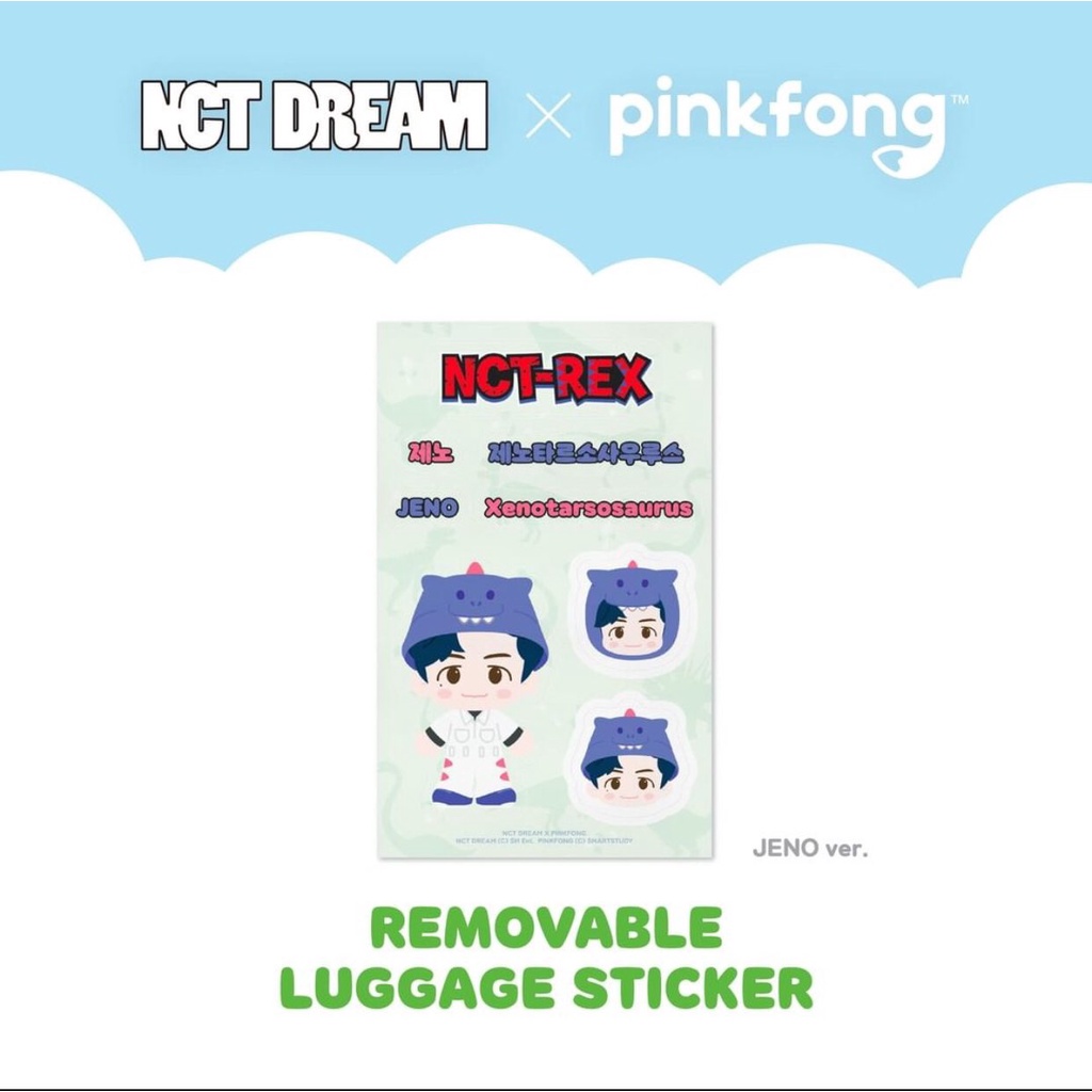 NCT DREAM X PINKFONG MD - REMOVABLE LUGGAGE STICKER