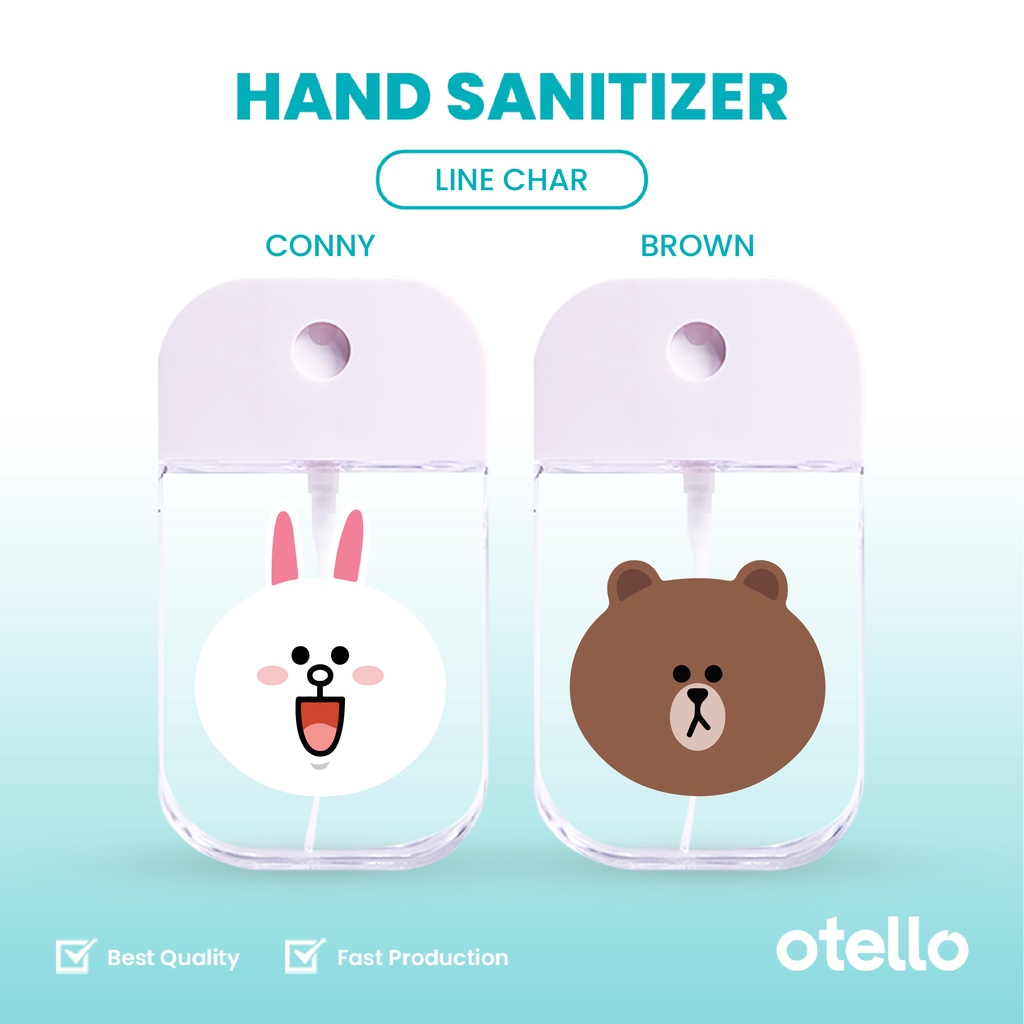 Otello Pocket Sanitizer Bottle Conny Brown Bear Spray Botol Semprot