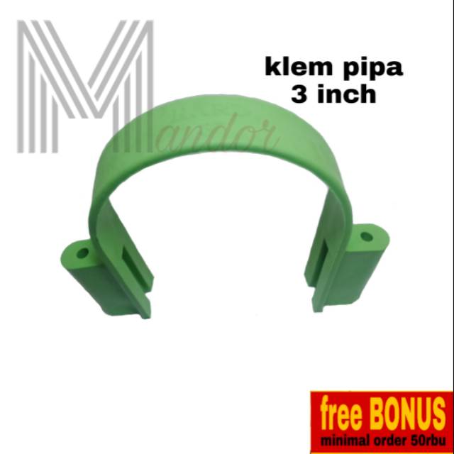 Klem pipa pvc 3 inch