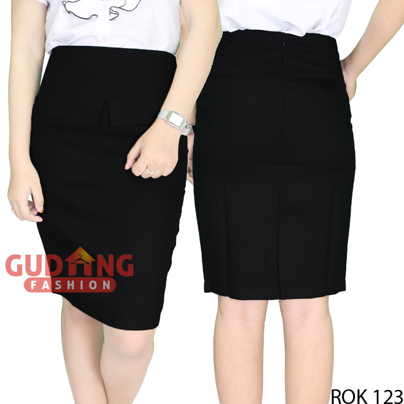 Rok Pendek / Bahan Katun Stretch / Kantor Kerja Santai Casual Formal - Premium Quality (COMB)