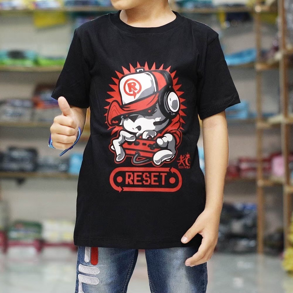  Baju  Kaos Anak  Terbaru dan Termurah  Motif robot reset 