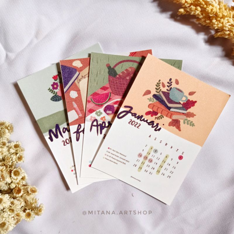 Kalender mini 2022 lengkap dengan jadwal puasa sunnah dan libur nasional